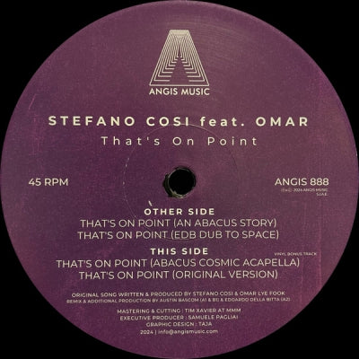 STEFANO COSI FEAT. OMAR - That's On Point