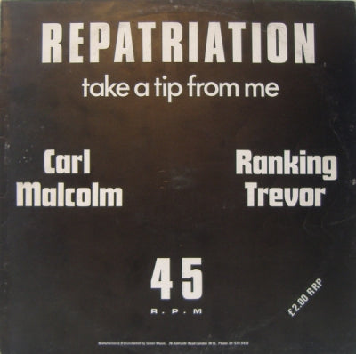 CARL MALCOLM FEATURING RANKING TREVOR - Repatriation