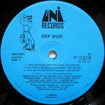 DEF DUO - You Gotta Believe / Do Dat Dance