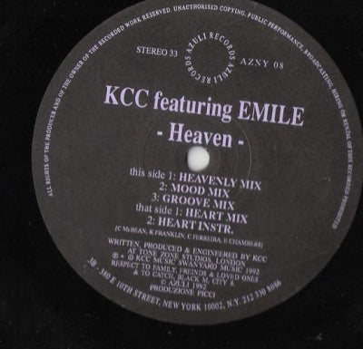 KCC FEATURING EMILE - Heaven