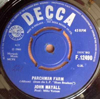 JOHN MAYALL / JOHN MAYALL AND THE BLUESBREAKERS - Parchman Farm / Key To Love