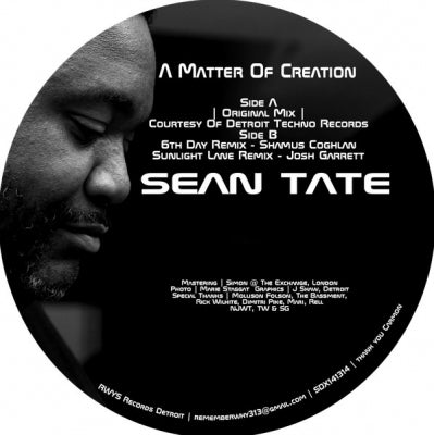 SEAN TATE - A Matter Of Creation