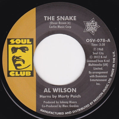 AL WILSON - The Snake / Show And Tell