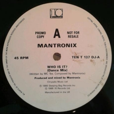 MANTRONIX - Who Is It?