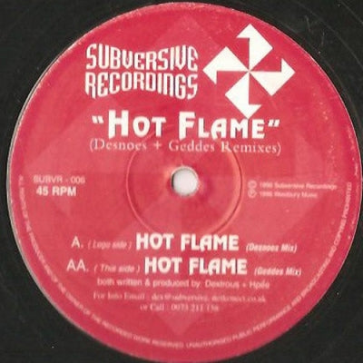 DJ DEXTROUS & H PEE - Hot Flame (Remixes)