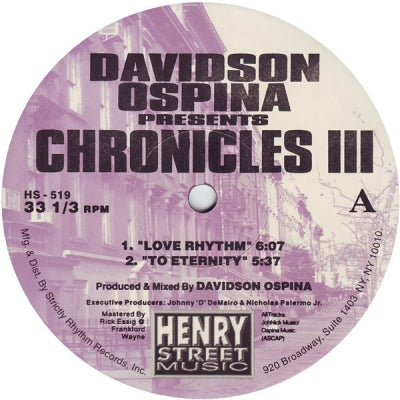 DAVIDSON OSPINA - Chronicles III