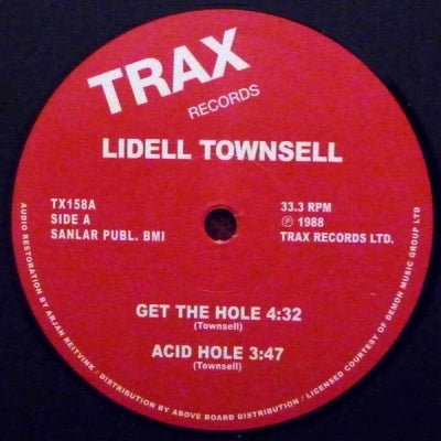 LIDELL TOWNSELL - Get The Hole / Acid Hole / Under Control / dub Control