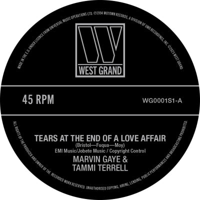 MARVIN GAYE & TAMMI TERRELL / MARVIN GAYE & KIM WESTON - Tears At The End Of A Love Affair / Just Too Much To Hope For