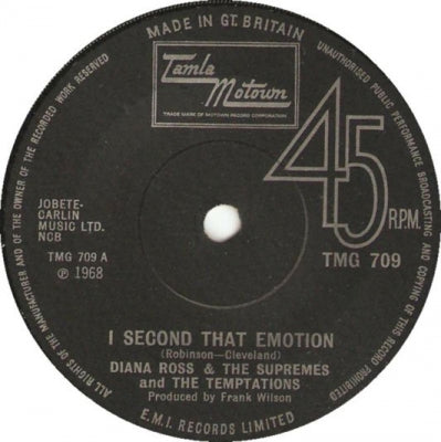 DIANA ROSS AND THE SUPREMES & THE TEMPTATIONS - I Second That Emotion / The Way You Do The Things You Do