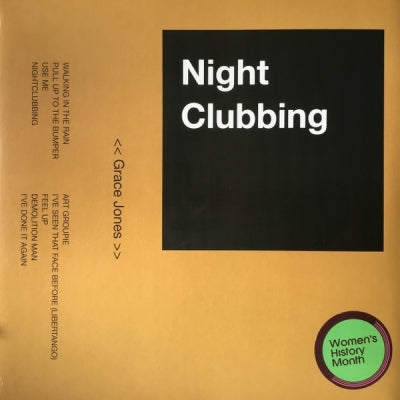 GRACE JONES - Nightclubbing