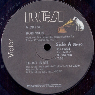 VICKI SUE ROBINSON - Trust In Me / Don't Try To Win Me Back Again