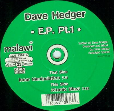 DAVE HEDGER - E.P. Pt.1