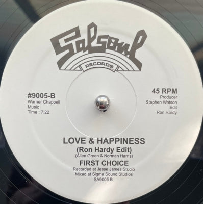 FIRST CHOICE - Love And Happiness (Ron Hardy Edit)