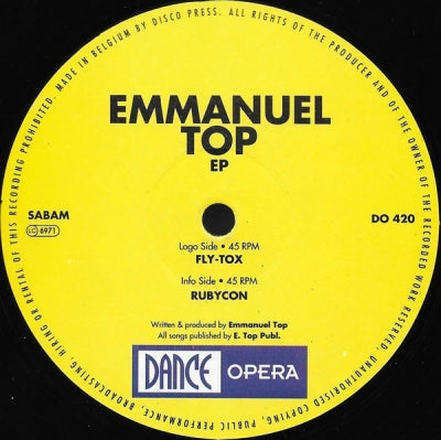 EMMANUEL TOP - EP (Fly-Tox / Rubycon)