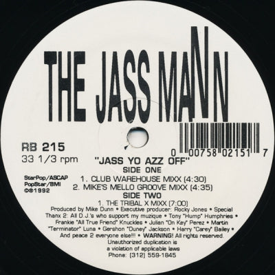 THE JASS MANN - Jass Yo Azz Off