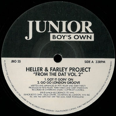 HELLER 'N' FARLEY PROJECT - From The Dat Vol 2 feat: Tweakin' (Jus' Can't Stop) / Got It Goin' On / Go Go London Groove