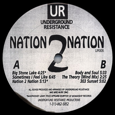 UNDERGROUND RESISTANCE - Nation 2 Nation