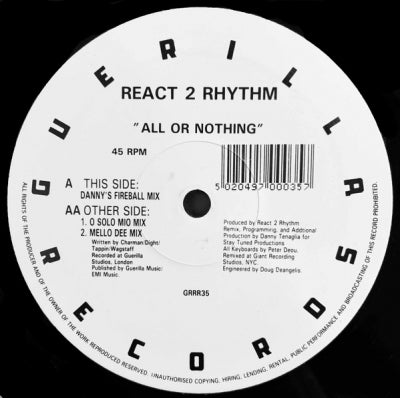 REACT 2 RHYTHM - All Or Nothing