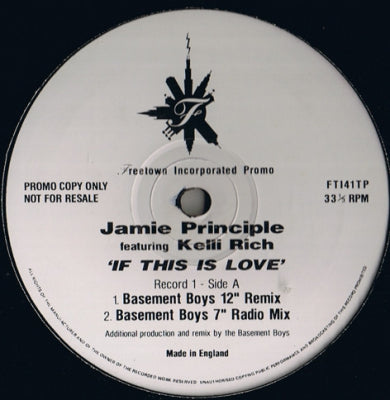 JAMIE PRINCIPLE FEAT KELLI RICH  - If This Is Love