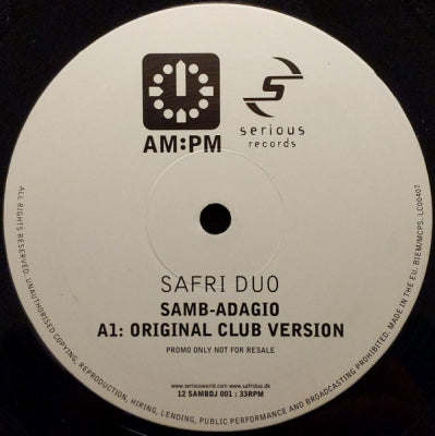 SAFRI DUO - Samb-Adagio