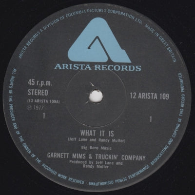 GARNETT MIMMS & TRUCKIN COMPANY - What It Is