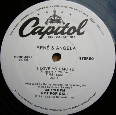 RENE & ANGELA - I Love You More