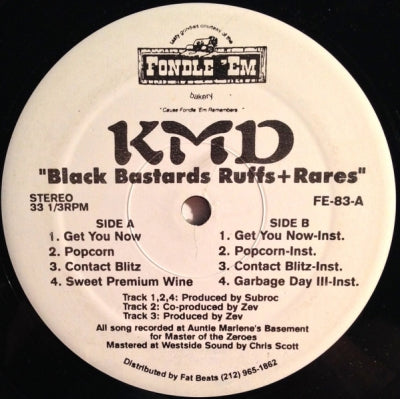 KMD - Black Bastards Ruffs - Rares