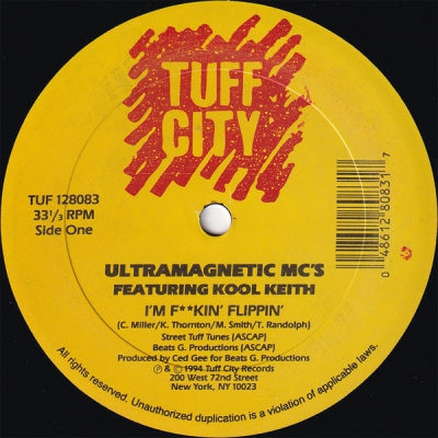 ULTRAMAGNETIC MC'S FEATURING KOOL KEITH - I'm F**kin Flippin'