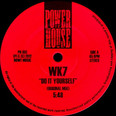 WK7 / HEAD HIGH - Do It Yourself (Original Mix) / Rave (Dirt Mix)