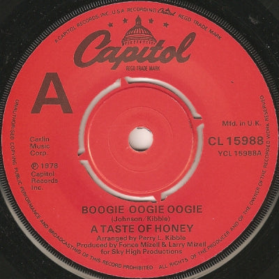 A TASTE OF HONEY - Boogie Oogie Oogie