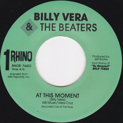 BILLY VERA & THE BEATERS - At This Moment